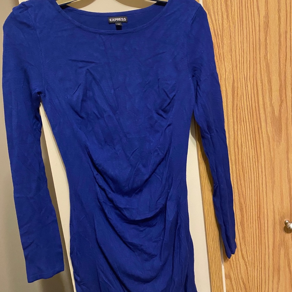 Express blue dress